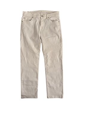 7 For All Mankind Jeans White Straight-Leg
